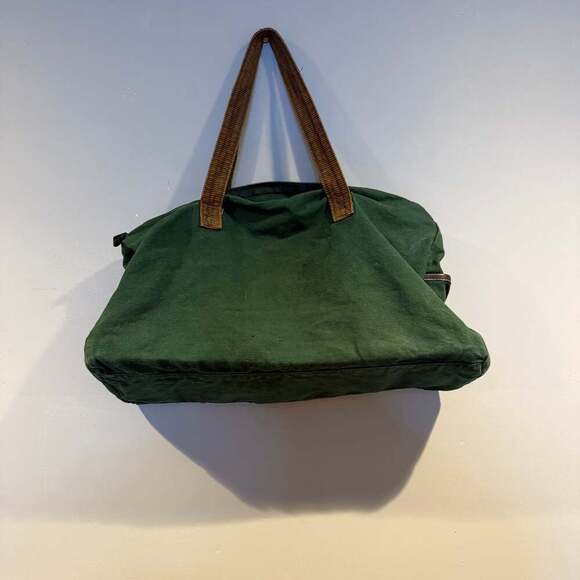 Vintage Disney Mickey Unlimited Green Canvas Tote Bag – Mickey Mouse Embroidery - Picture 4 of 4